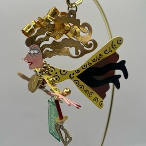 KAREN ROSSI SILVESTRI  Flight "Charge It" Multicolor Metal Ornament